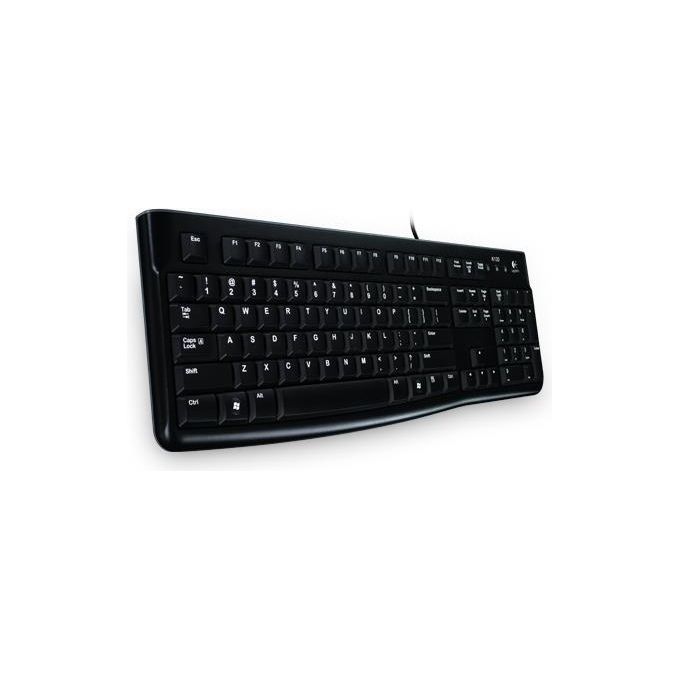 Logitech K120 Tastiera USB QWERTZ Svizzere Nero