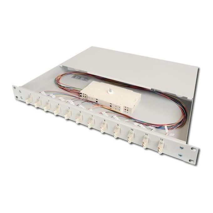 Digitus pannello estraibile 19'' per fibra ottica con 24 connettori lc duplex om3
