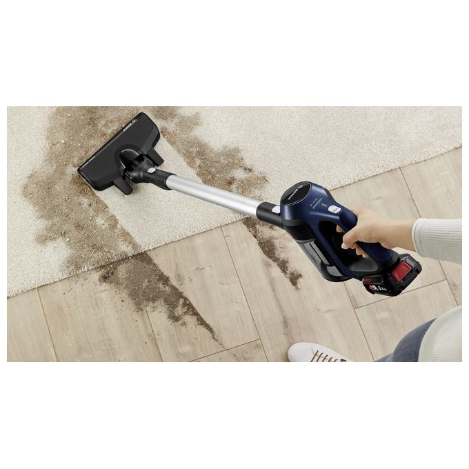 Bosch BCS611P4A Serie 6 Aspirapolvere Senza Filo Nero Blu Ideale per Pulizia Efficiente di Superfici in Casa