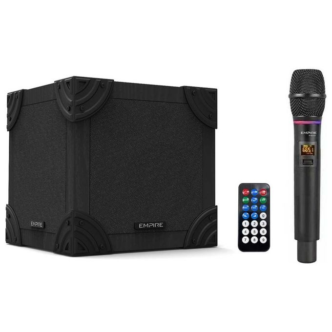 Empire Speaker Portatile Qubo con Microfono 100W Microfono Ice Incluso
