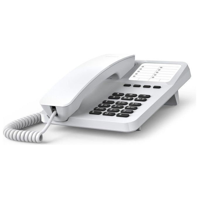 Gigaset DESK 400 telefono da tavolo e da parete con quattro tasti di chiamata rapida Bianco