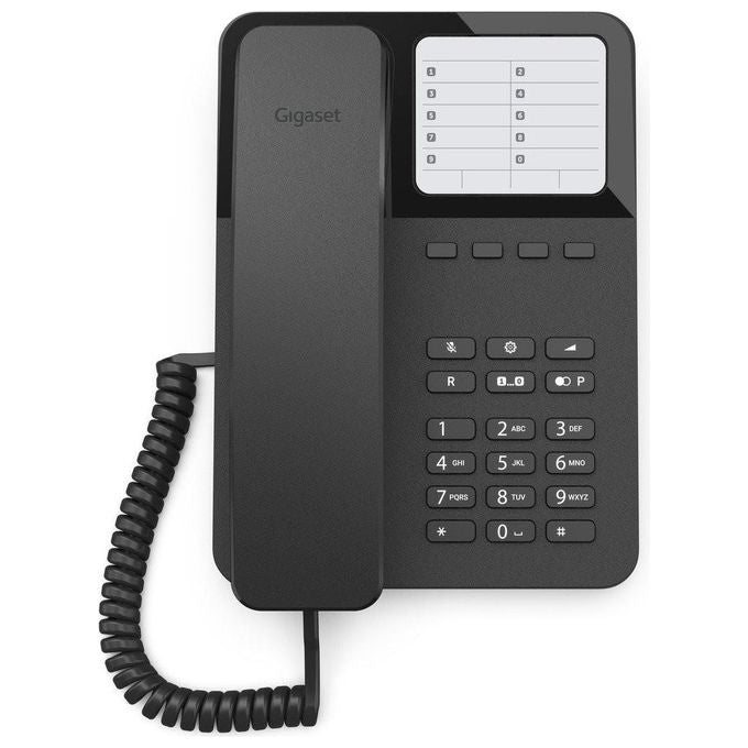 Gigaset Telefono Fisso H6538 R101 Desk Nero