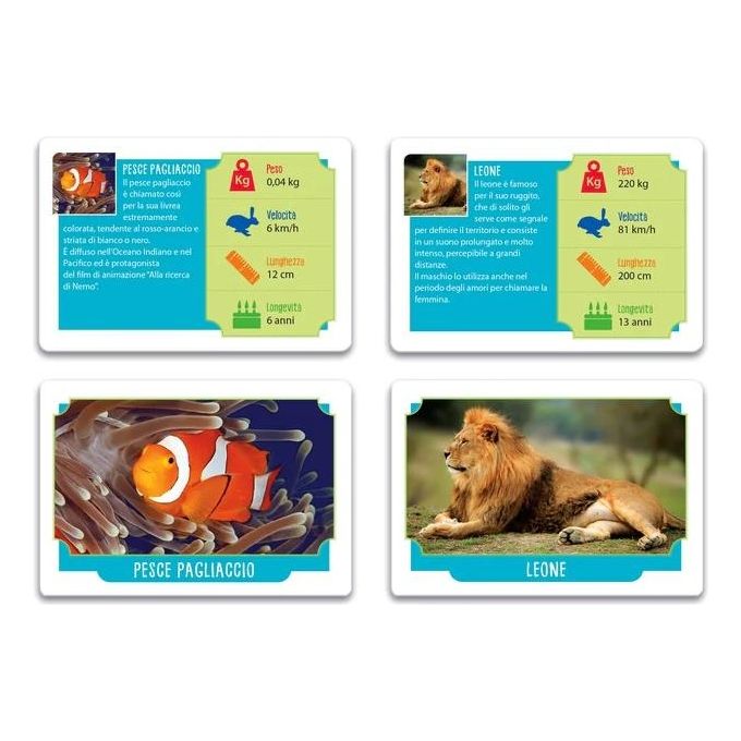 Clementoni Carte da Gioco Animali da Record