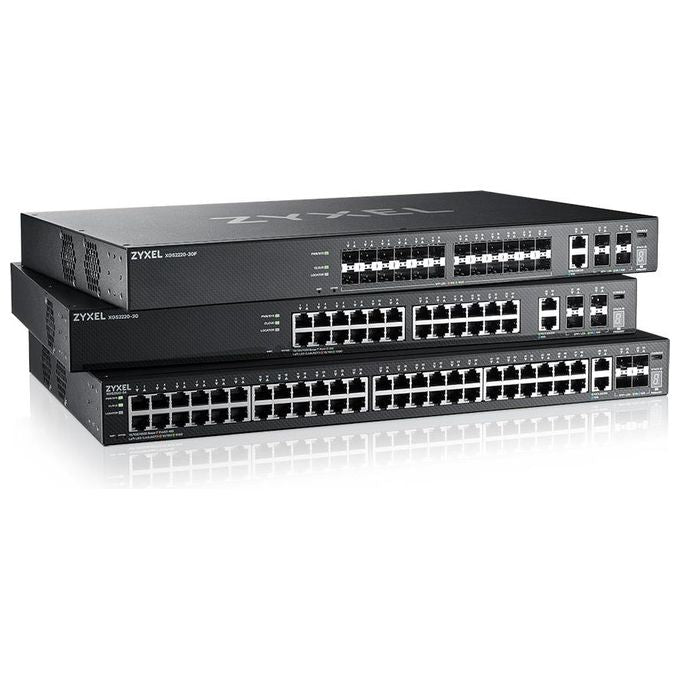Zyxel XGS2220-30HP Switch PoE a 24 Porte GbE L3 Access con 6 Uplink 10G 400W
