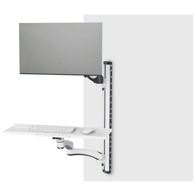 Digitus Supporto da Muro per Posto di Lavoro Monitor- Tastiera e Mouse