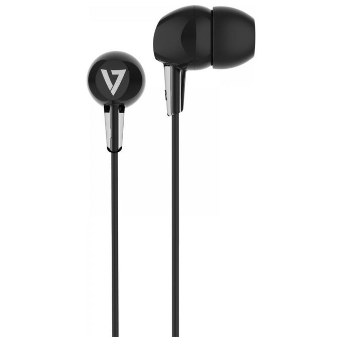 V7 HA200 Wired Earbud Binaural Stereo Earphone Nero