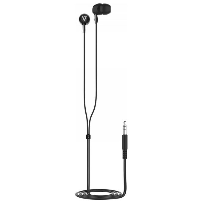 V7 HA200 Wired Earbud Binaural Stereo Earphone Nero