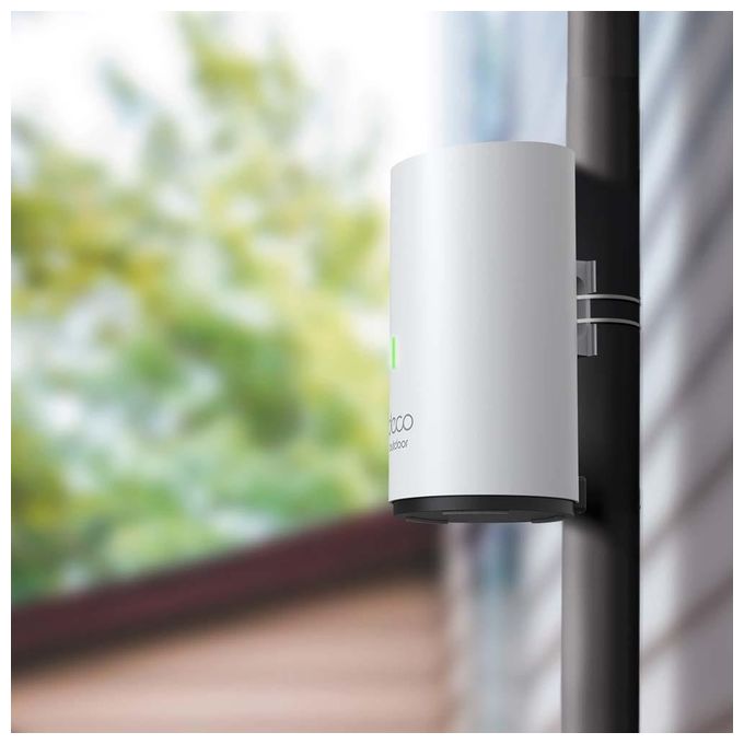 TP-Link Deco X50-Outdoor Dual-Band 2.4 GHz-5 GHz Wi-Fi 6 (802.11ax) Bianco 1 Interno