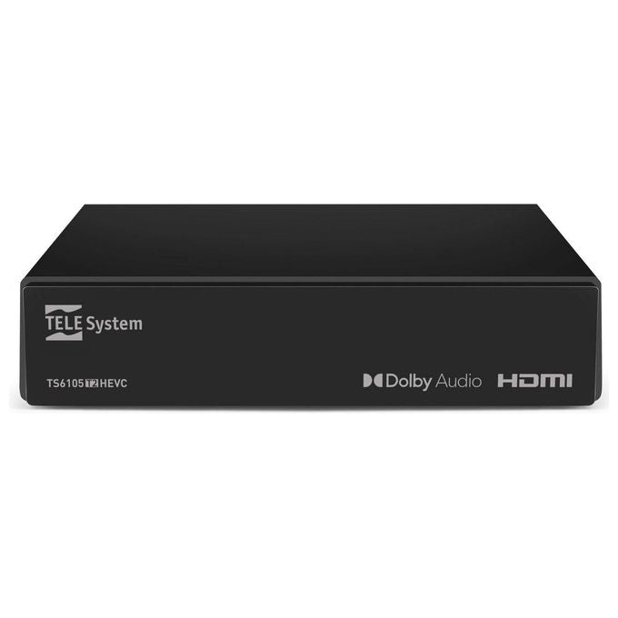 Telesystem TS6105 Ricevitore Digitale Terrestre Dvb-t-t2  H.265-hevc Main10
