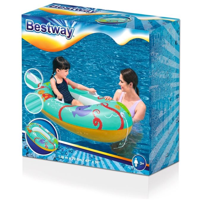 Bestway Happy Crustacean Canotto Gonfiabile Multicolor