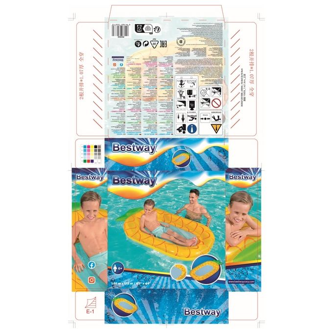 Bestway Materassino Gonfiabile Sweet Summer Assortito