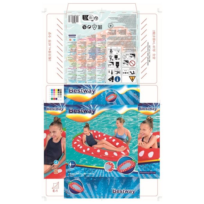 Bestway Materassino Gonfiabile Sweet Summer Assortito