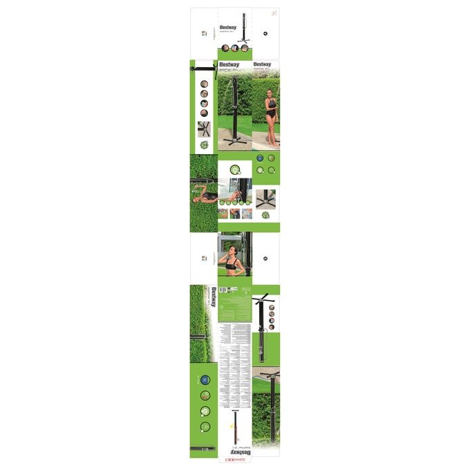 Bestway 58695 - 23 Doccia per Giardino e Piscina Libera Installazione