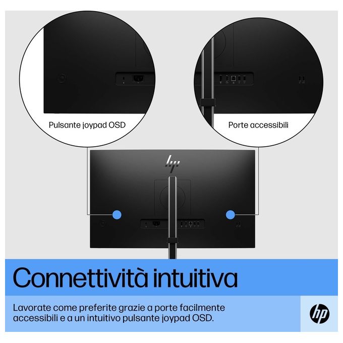 HP E27 G5 Monitor Pc 27'' 1920x1080 Pixel Full Hd Led Nero