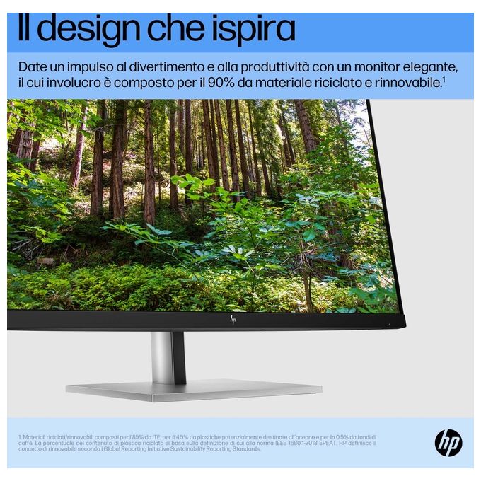 HP E27 G5 Monitor Pc 27'' 1920x1080 Pixel Full Hd Led Nero