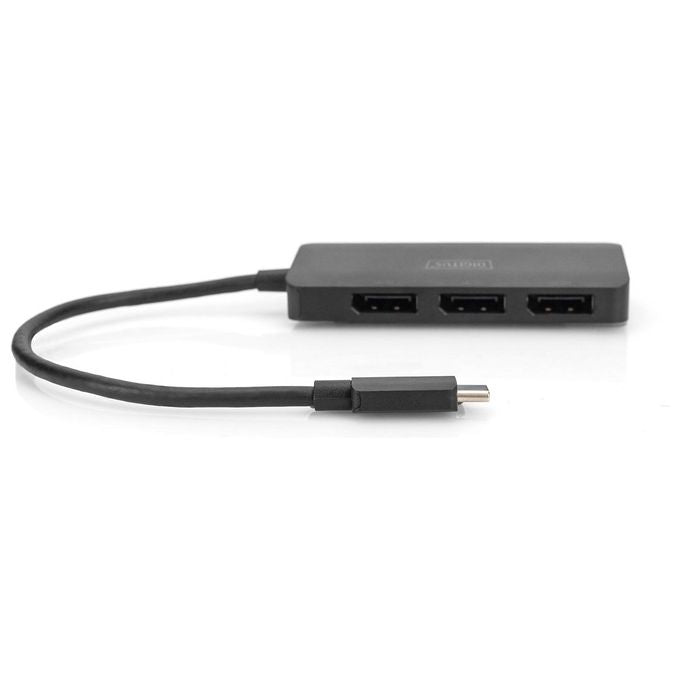 Digitus Splitter Video 8K 3 Porte da USB-C a 3X DP MST Nero