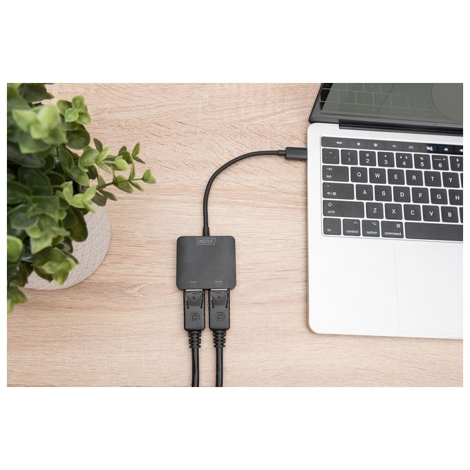 Digitus Hub Video Mst a 2 Porte Usb-C - 2 Displayport