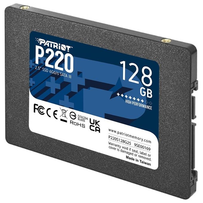 Patriot P220 Ssd 128Gb 2.5'' Sata 3 Read:550mb-write:480 Mb-s