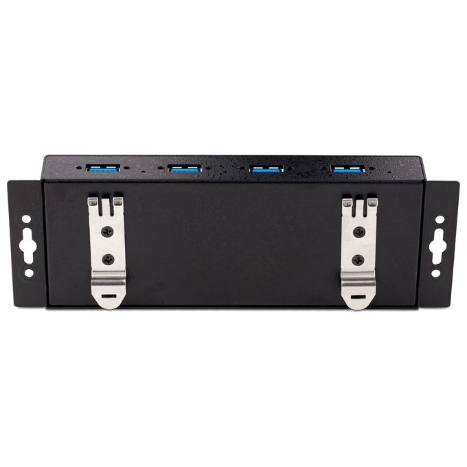 Startech.com Hub Usb 3.0 Industriale a 4 Porte -Multipresa Usb Alimentata Esd e Protezione da Sovratensione