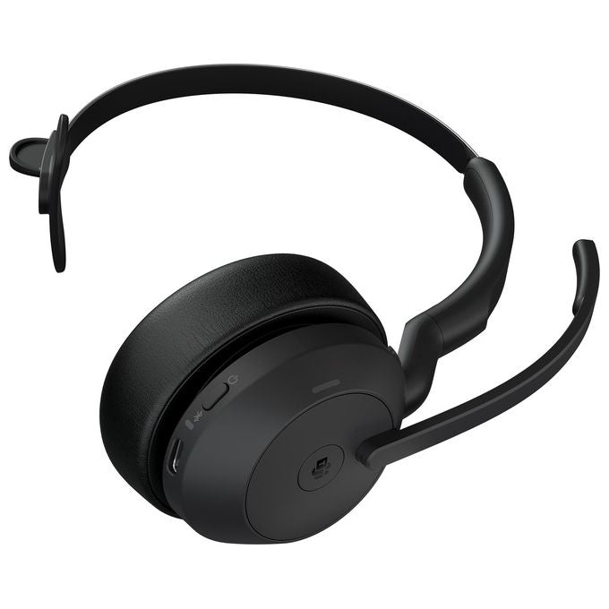 JABRA Evolve2 55 Auricolare Wireless a Padiglione per Ufficio con Tecnologia Bluetooth di Alta Qualita'