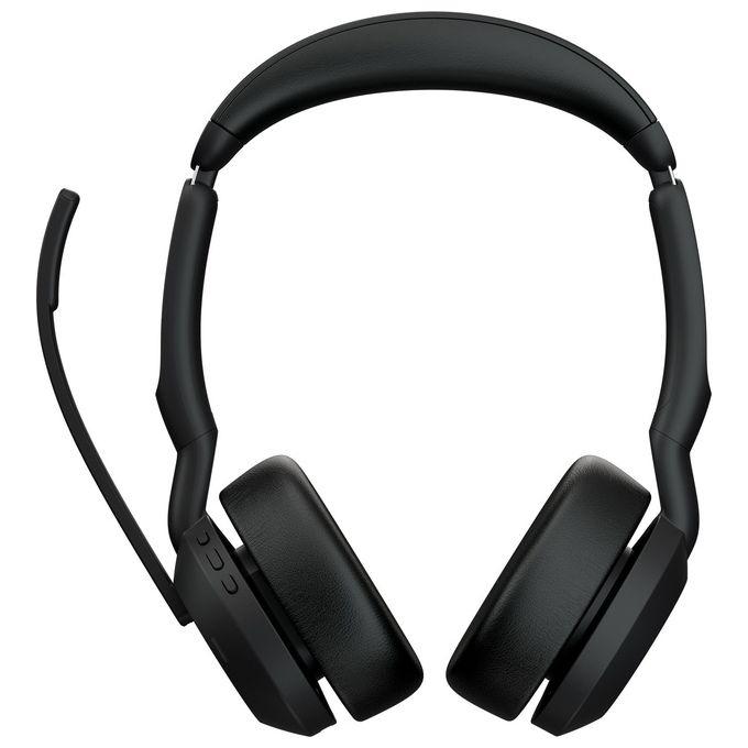 Jabra Evolve2 55 Auricolare Wireless a Padiglione Ufficio Bluetooth Base di Ricarica Nero