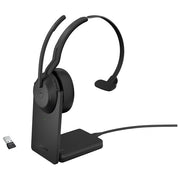 Jabra Evolve2 55 Auricolare con Cavo e Senza Cavo a Padiglione Ufficio Bluetooth Base di Ricarica Nero