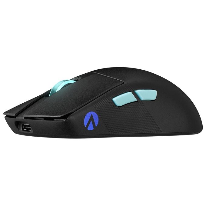 ASUS ROG Harpe Ace Aim Lab Edition Mouse Gaming, Super Leggero, 36000 dpi, Wireless 2.4 GHz, Bluetooth, Bassa Latenza, USB, Batteria a Lunga Durata, Illuminazione RGB Aura Sync