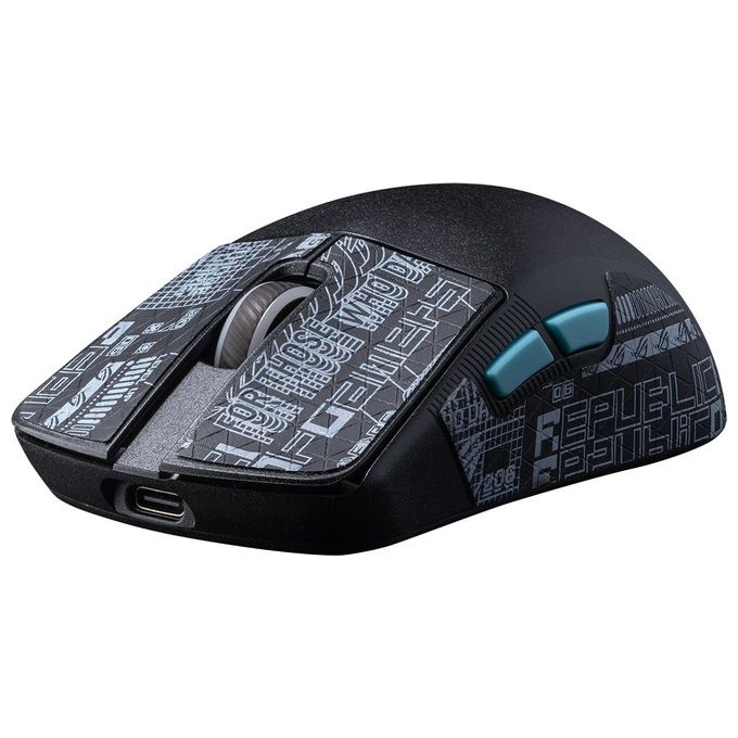 ASUS ROG Harpe Ace Aim Lab Edition Mouse Gaming, Super Leggero, 36000 dpi, Wireless 2.4 GHz, Bluetooth, Bassa Latenza, USB, Batteria a Lunga Durata, Illuminazione RGB Aura Sync