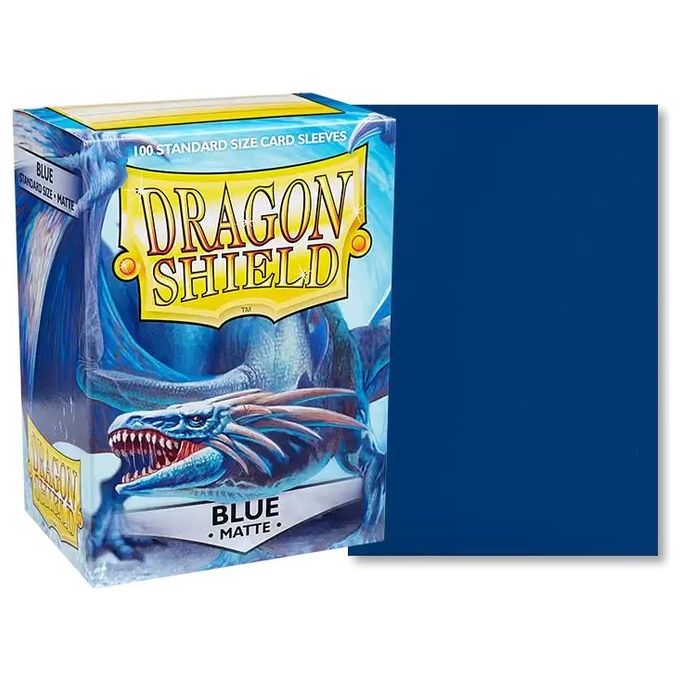 Dragon Shield Bustine Standard Matte Blue 100 Pezzi