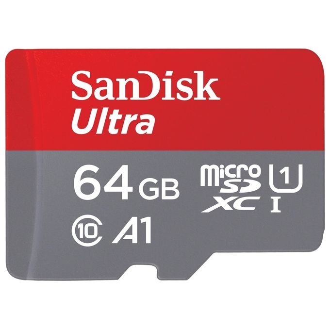 SanDisk Ultra 64Gb microSDXC + SD Adapter up to 140MB-s UHS-I Classe 10