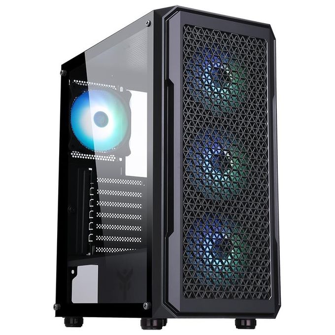 Itek Six Triangle Computer Case Midi Tower Nero
