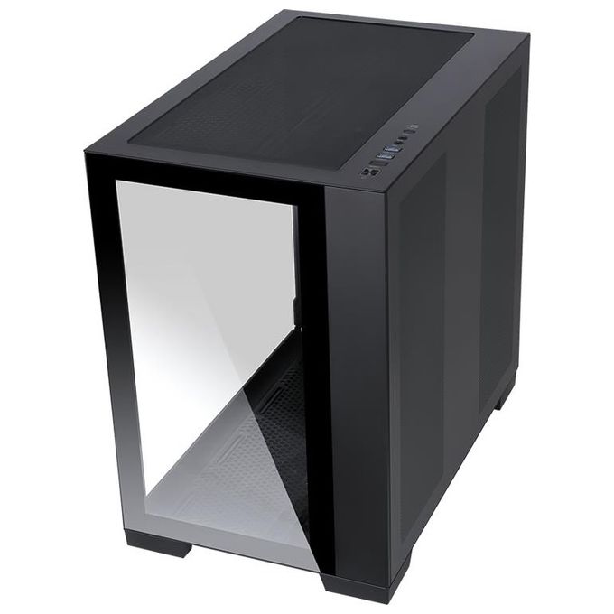 Itek ITGCADCAGB Case DARK CAVE Gaming Tower ATX 4x12cm ARGB Fan 2xUsb 3.0 Type-C Side e Front Panel Temp Glass