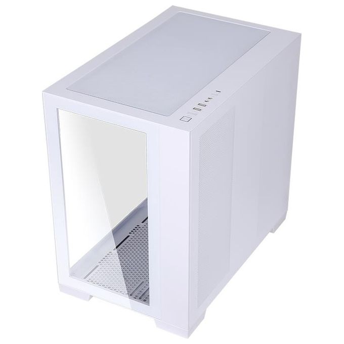 Itek DARK CAVE Case Gaming Tower ATX 4x12cm ARGB Fan 2xUsb 3.0 Type-C Side e Front Panel Temp Glass White Edition