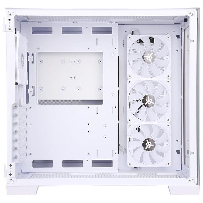 Itek DARK CAVE Case Gaming Tower ATX 4x12cm ARGB Fan 2xUsb 3.0 Type-C Side e Front Panel Temp Glass White Edition