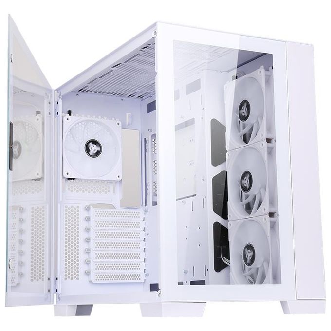 Itek DARK CAVE Case Gaming Tower ATX 4x12cm ARGB Fan 2xUsb 3.0 Type-C Side e Front Panel Temp Glass White Edition