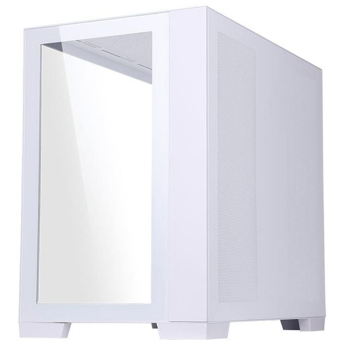 Itek DARK CAVE Case Gaming Tower ATX 4x12cm ARGB Fan 2xUsb 3.0 Type-C Side e Front Panel Temp Glass White Edition