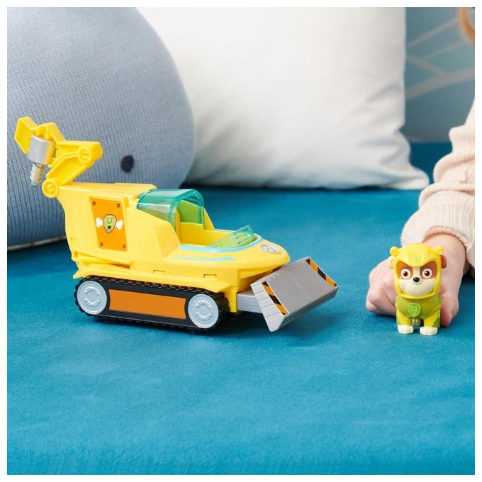 Spin Master Personaggio Paw Patrol Rubble con Veicolo Aqua Pups