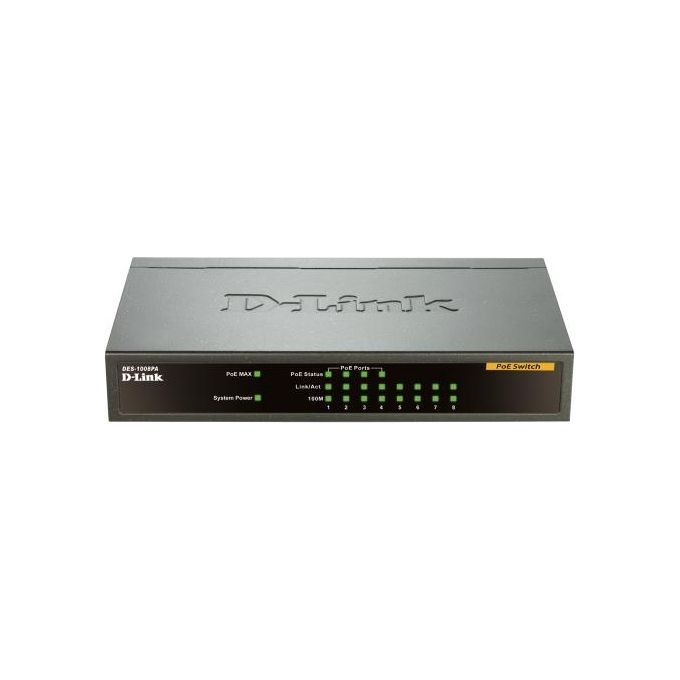 D-link Switch Desktop 8 Porte 10-100 Mbps