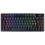 ASUS ROG Azoth Tastiera da Gaming Personalizzabile Wireless, 75 Tasti, Display OLED, Switch ROG NX Rossi Sostituibili, Stabilizzatori Tastiera, Copritasti PBT, Illuminazione RGB, Layout Italia, Nero