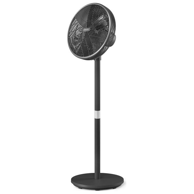 Philips Ventilatore a Piantana da Terra 7 Pale Diametro 40 cm Auto Oscillante 3 Velocita' con Timer colore Grafite