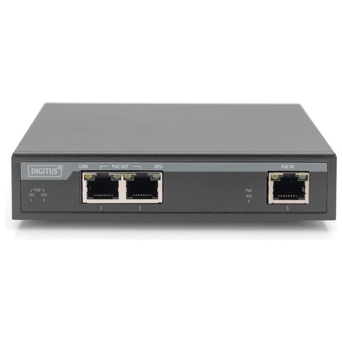 Digitus Estensore 2 Porte Gigabit 4P Poe Extender 802.3at 60W