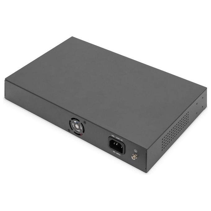 Digitus DN95356 Switch 24 Porte Fe Poe 2 Uplink Ports (Sfp - Rj45)