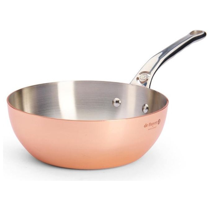 De Buyer Prima Matera Pentolino Rame-Inox 20cm Conico per Induzione