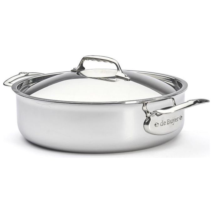 De Buyer Affinity Pentola Bassa con Coperchio 28cm