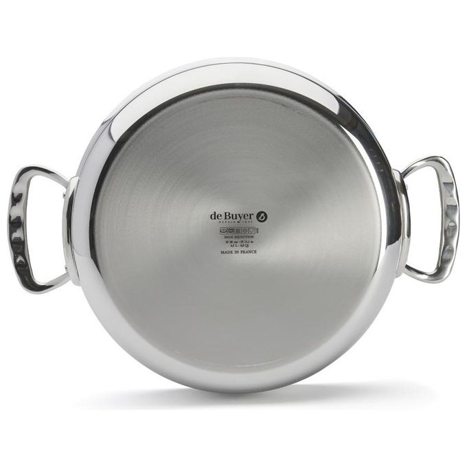 De Buyer Affinity Pentola Bassa con Coperchio 28cm
