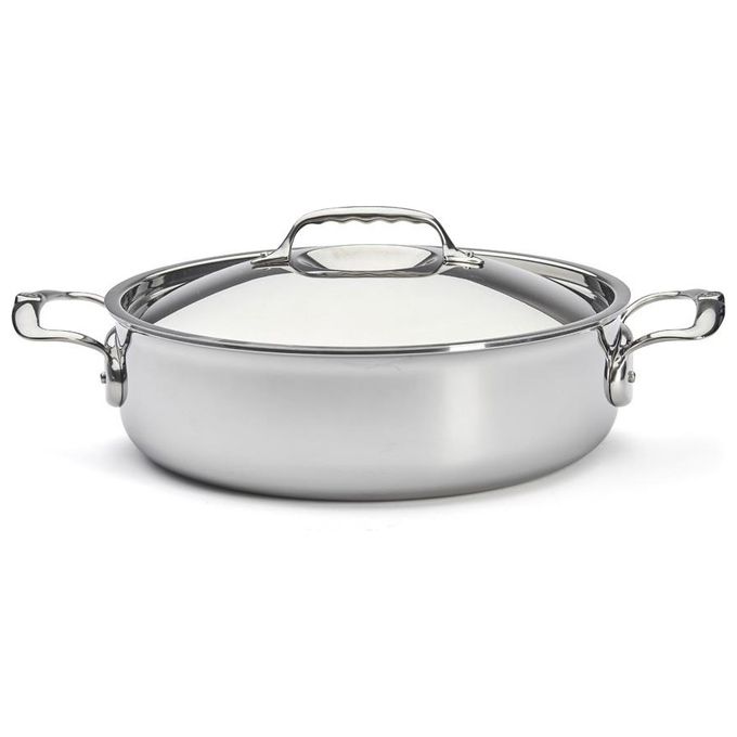 De Buyer Affinity Pentola Bassa con Coperchio 28cm