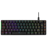 ASUS ROG Falchion Ace Tastiera Meccanica da Gaming, Illuminazione RGB, Switch ROG NX Rossi, Stabilizzatori Tastiera, Foam Insonorizzato, Tasti in PBT, Cablato con KVM, Layout Italia, Nero