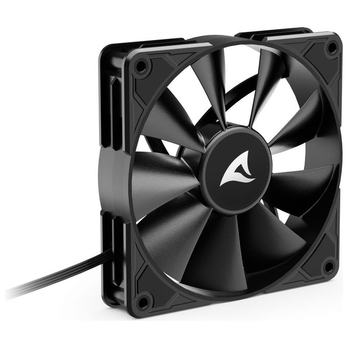 Sharkoon SilentStorm BW120 PWM Case per Computer Ventilatore 12cm Bacca