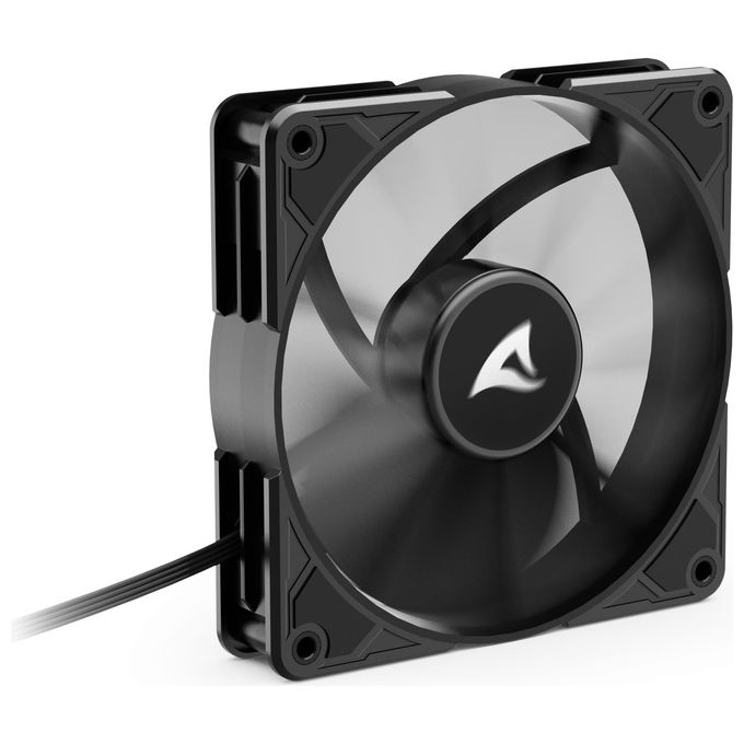 Sharkoon SilentStorm BW120 PWM Case per Computer Ventilatore 12cm Bacca