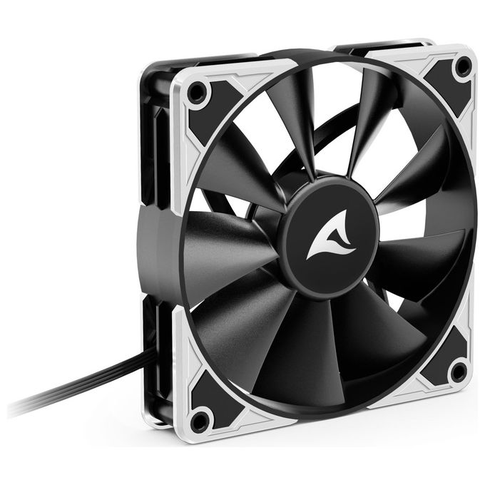 Sharkoon SilentStorm BW120 PWM Case per Computer Ventilatore 12cm Bacca